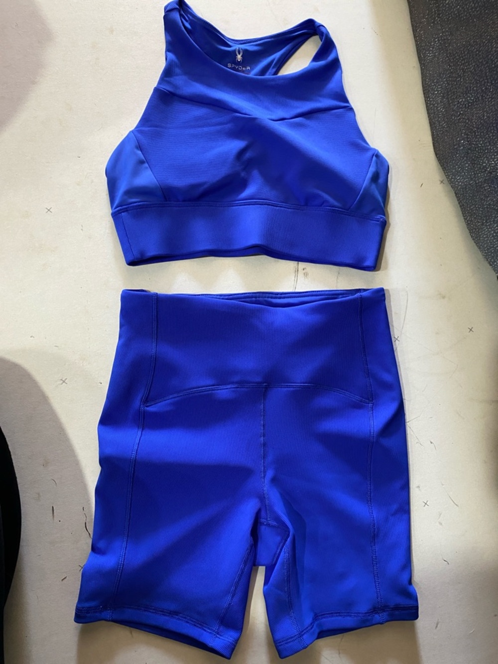 Spyder Women's Electric Blue Athletic Shorts Set